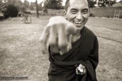 (20983_ng-1.psd) Lama Zopa Rinpoche on  Festival Day at Manjushri Institute, 1979. Brian Beresford (photographer)