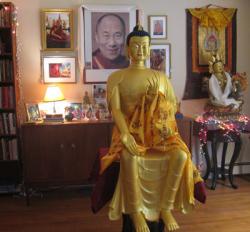 Maitreya statue at LYWA premises. 