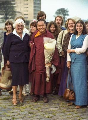 Mrs Brandt, Lama Yeshe  and Paula de Wys, 1979