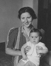 Beatrice Ribush with her son, young Nick Ribush.