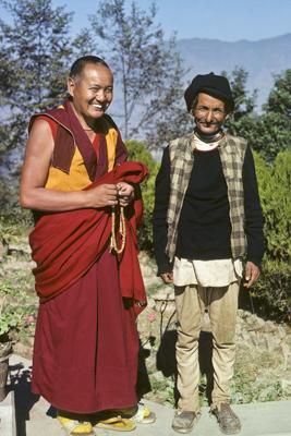 Lama Yeshe and Chowkidhar, 1978