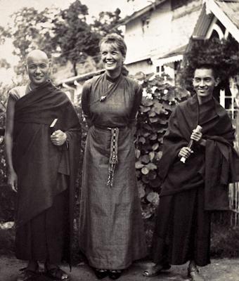 Lama Yeshe  with Zina Rachevsky and Lama Zopa, 1967