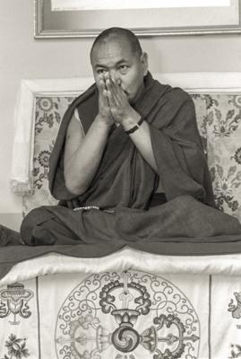 Lama teaching at MI, 1979