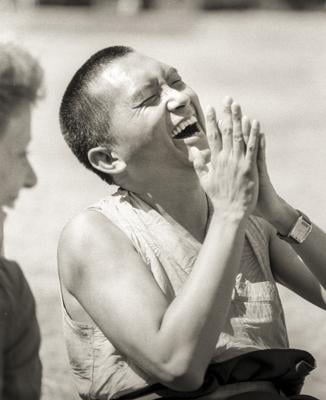 Rinpoche at Waterlow Park, 1983