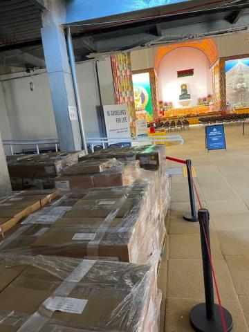 LYWA books at the Great Stupa of Universal Compassion, Bendigo, Australia, March 2024.