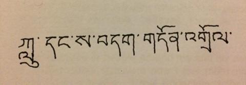 Lama Zopa Rinpoche's calligraphy: Liberating from the Harm of Nagas and Landlord, Oct. 2021.