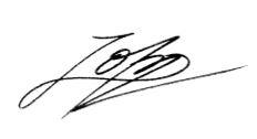 Lama Zopa Rinpoche's signature.