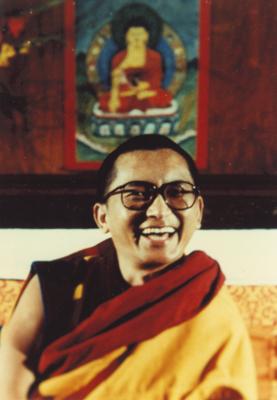 Lama Zopa Rinpoche. From the collection of Francesco Prevosti.