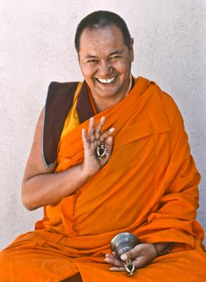 Lama Yeshe during the Yucca Valley course, 1977. Photo by Carol Royce-Wilder.