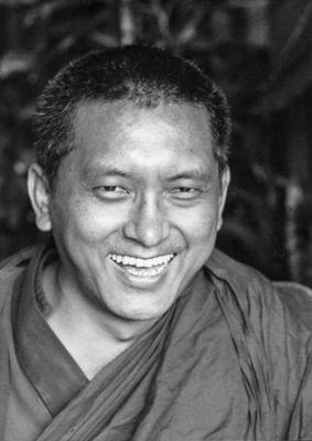 Lama Zopa Rinpoche, Geneva, Switzerland,1983. Photo: Ueli Minder.