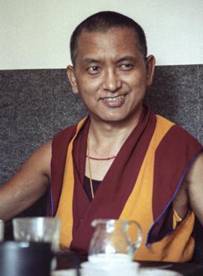 Lama Zopa Rinpoche, Bern, Switzerland, 1990. Photo: Ueli Minder.