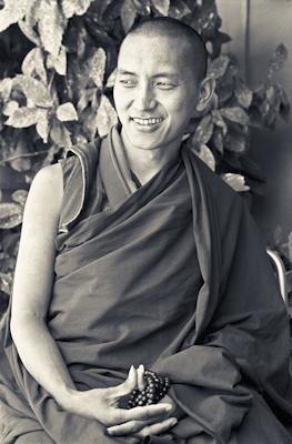 Lama Zopa Rinpoche after the first US course in California, 1975. Photo: Carol Royce-Wilder.