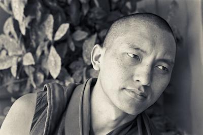 Lama Zopa Rinpoche in Tarzana, California, after the first US course held at Lake Arrowhead, CA, 1975. Photo: Carol Royce-Wilder.