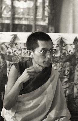 Lama Zopa Rinpoche teaching at the Ninth Meditation Course, Kopan Monastery, Nepal, 1976.