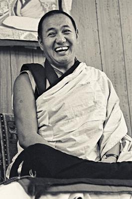 Lama Yeshe teaching in 1975 at Lake Arrowhead, California during the first American course. Photo by Carol Royce-Wilder.