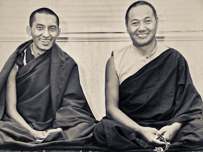 Rinpoche and Lama, New Zealand, 1975