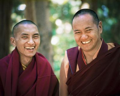 Click to view in our Image Gallery Lama Zopa Rinpoche and Lama Yeshe, Lake Arrowhead, 1975. Photo: Carol Royce-Wilder.