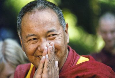 Lama Yeshe, Vajrapani Institute, California, 1983. Photo by Carol Royce-Wilder.