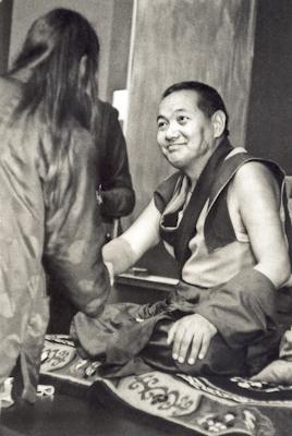 Lama Yeshe in Santa Cruz CA, 1978. Photo: Jon Landaw. 