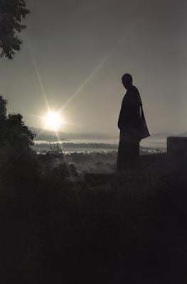 Sunrise at Kopan Monastery, 1972.