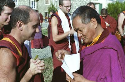 Lama with Nick Ribush, 1983
