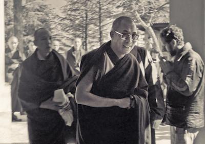 H.H. Dalai Lama at the Tibetan Library, 1975