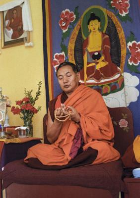 Lama Yeshe at Centro Buddista Nagarjuna, Madrid, Spain, 1983.