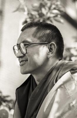 Rinpoche at Manjushri London, 1983