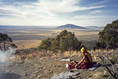 Lama Zopa Rinpoche in Taos, New Mexico, 1999. Photo: Lenny Foster.