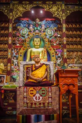 Rinpoche at Nalanda Institute, 2010