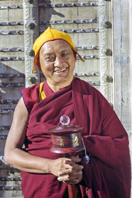 Lama Zopa Rinpoche in Taos, New Mexico, 1999. Photo: Lenny Foster.