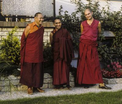 Piero with the lamas, Jagerndorf, 1981