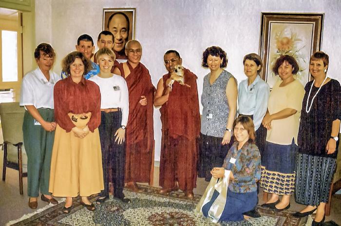 Lama Zopa Rinpoche at Karuna Hospice Service, 1994