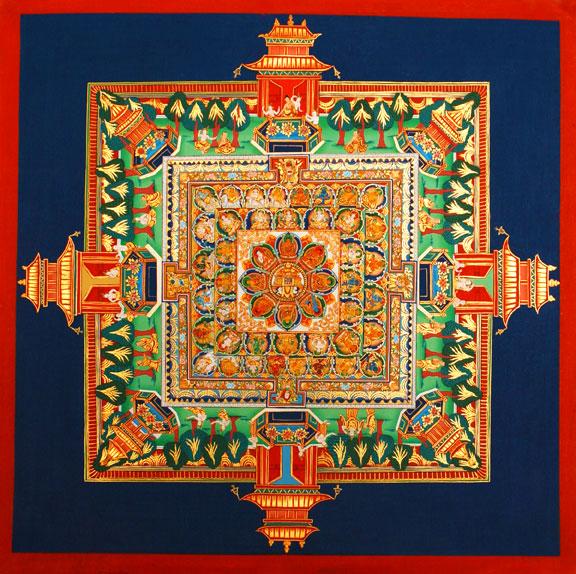 Medicine Buddha mandala. Photo courtesy of FPMT. 