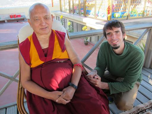 Lama Zopa Rinpoche and Tenzin Ösel Hita, 2012. 