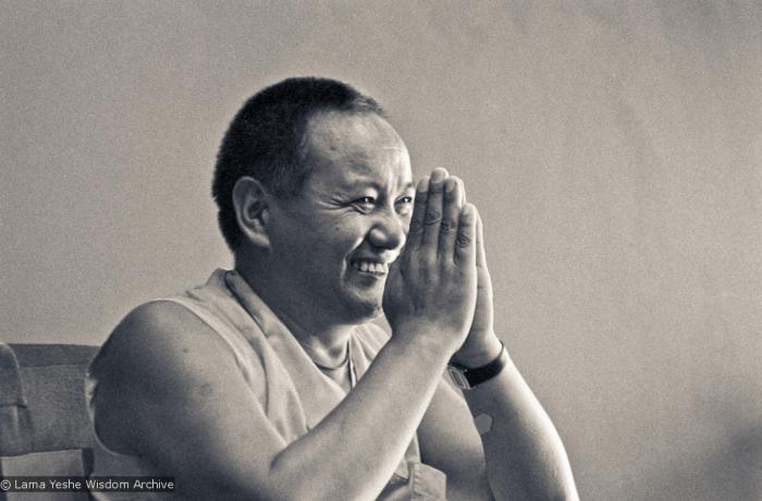 Lama teaching at UCSC, 1978
