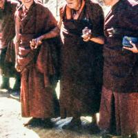 Rinpoche, Gomchen Rinpoche, and Lama, 1975