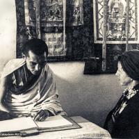 Lama Zopa Rinpoche and Bea Ribush, 1973