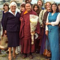 Mrs Brandt, Lama Yeshe  and Paula de Wys, 1979