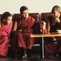 Lama with Jose Cabezón and His Holiness, Spain, 1982