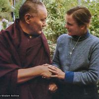 With Vicki Mackenzie, Kopan, 1983