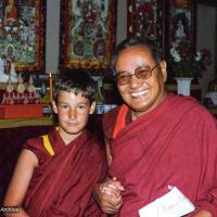 With Tenzin Sherab Rinpoche, Vajrapani, 1983