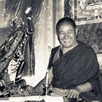 Lama Yeshe teaching at Tushita, 1983