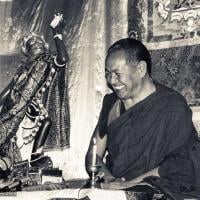 Lama Yeshe teaching at Tushita, 1983