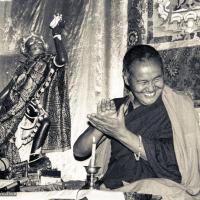 Lama Yeshe teaching at Tushita, 1983