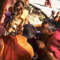 Lama painting Tara, 1976