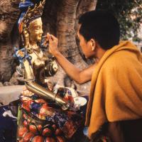 Rinpoche painting Tara, 1976