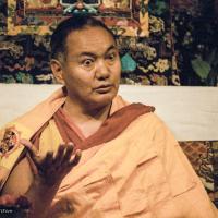 Lama teaching at VPI, 1983