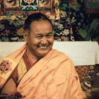 Lama teaching at VPI, 1983