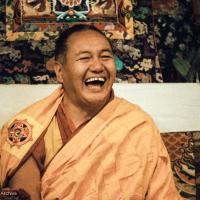 Lama teaching at VPI, 1983